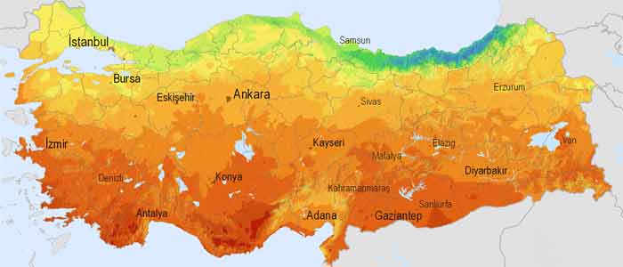 Türkiye Işınım Haritası
